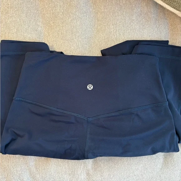 Lululemon Align High Rise Mini Flare Navy Leggings - Long 32” - Picture 5 of 7